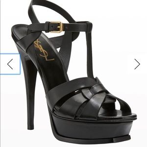 YSL tribute sandal, black size 38.5